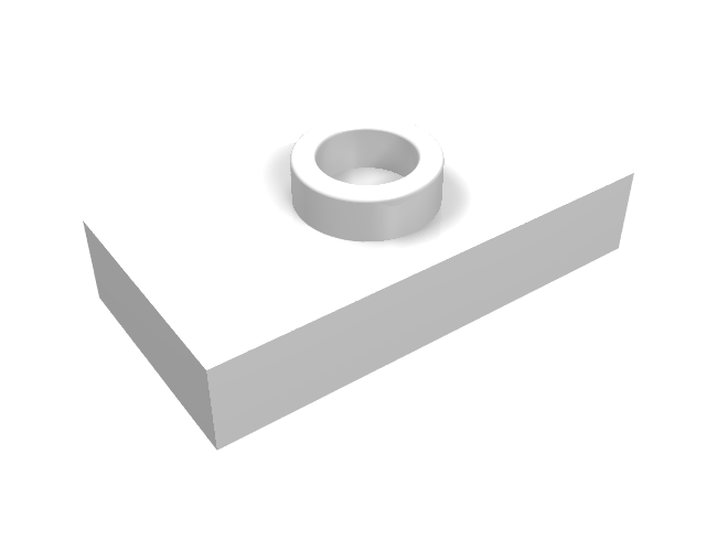 Plate, Modified 1 x 2 with 1 Stud without Groove (Jumper)