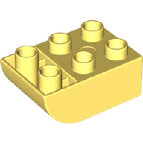 Duplo, Brick 2 x 3 with Curved Bottom