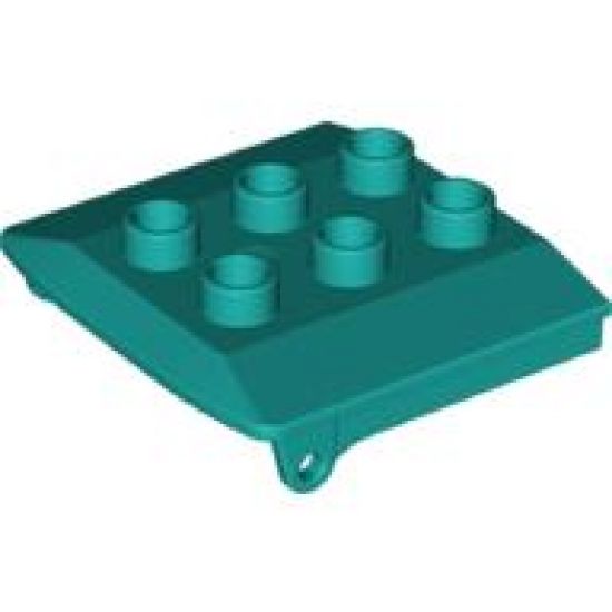 Duplo, Vehicle Backhoe / Train Cabin Roof