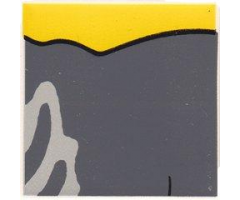 Duplo, Tile 2 x 2 x 1 with Cat Mosaic Picture 14 Pattern (Set 1014)