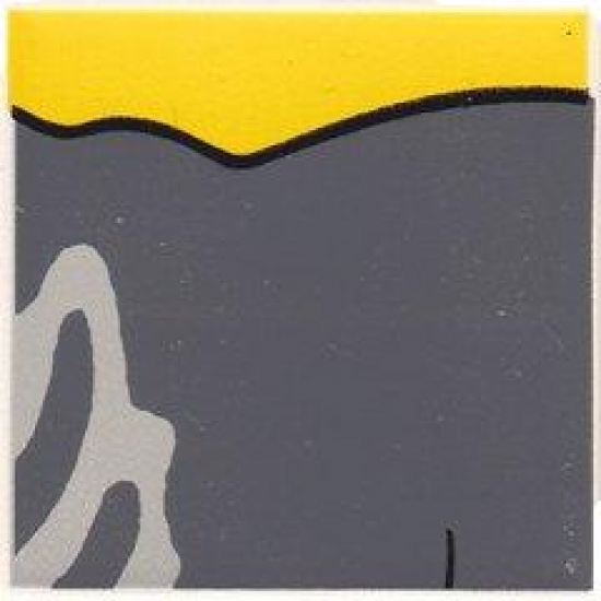 Duplo, Tile 2 x 2 x 1 with Cat Mosaic Picture 14 Pattern (Set 1014)