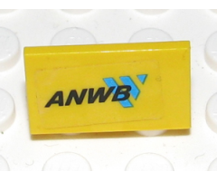 Panel 1 x 2 x 1 with 'ANWB' and Blue Logo Pattern (Sticker) - Set 2140