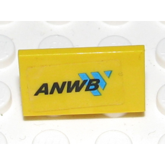 Panel 1 x 2 x 1 with 'ANWB' and Blue Logo Pattern (Sticker) - Set 2140