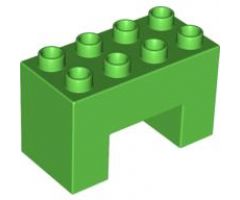 Duplo, Brick 2 x 4 x 2 with 2 x 2 Cutout on Bottom
