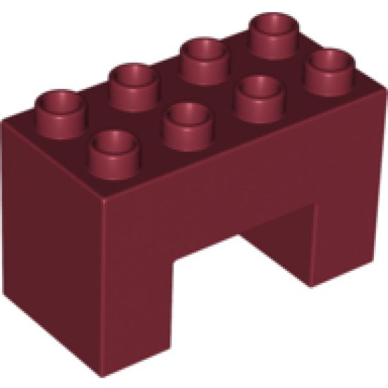Duplo, Brick 2 x 4 x 2 with 2 x 2 Cutout on Bottom
