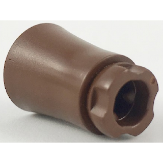 Plant, Tree Palm Trunk - Short Connector, Axle Hole with 4 Inside Prongs