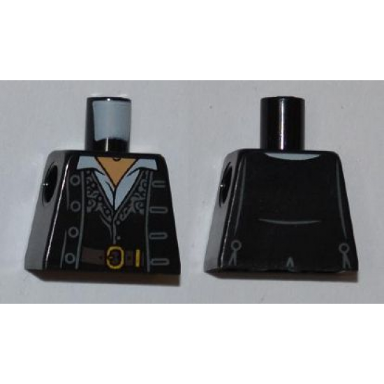 Torso PotC Jacket over Vest Fancy with Belt and Shirt Pattern