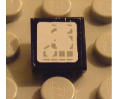 Tile 1 x 1 with Headlight Pattern (Sticker) - Set 8858-1