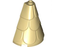Roof Tower 2 x 4 x 4 Half Cone Shaped with Roof Tiles