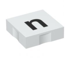 Duplo, Tile 2 x 2 with Black Lowercase Letter n Pattern