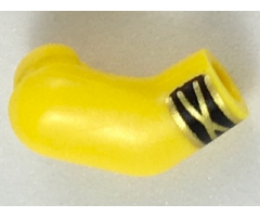 Arm, Right with Black Cuff with Gold Stripes Pattern