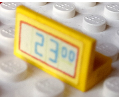 Panel 1 x 2 x 1 with '23.00' Digital Display Pattern (Sticker) - Set 3116