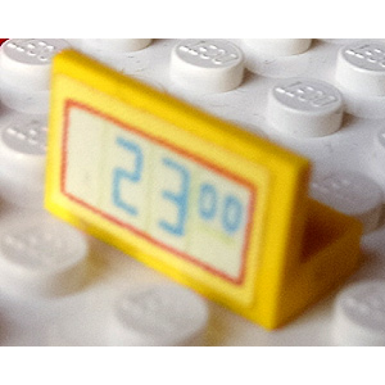 Panel 1 x 2 x 1 with '23.00' Digital Display Pattern (Sticker) - Set 3116