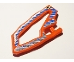 Technic, Panel RC Car Panel Flexible Left with Dirt Crusher Logo and Gray Stripes on Blue and Black Background Pattern (Stickers) - Set 8369-2