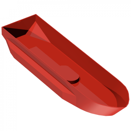 Boat Hull Unitary 51 x 12 x 6 with Side Bulges, Base