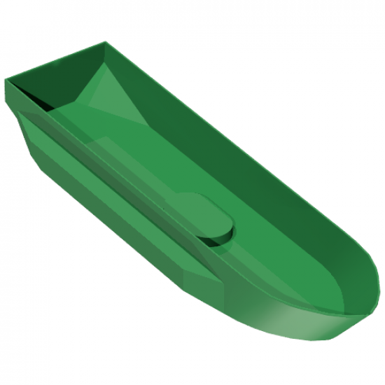 Boat Hull Unitary 51 x 12 x 6 with Side Bulges, Base