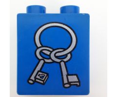 Duplo, Brick 1 x 2 x 2 with Two Keys Pattern