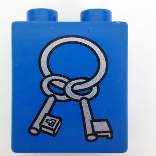 Duplo, Brick 1 x 2 x 2 with Two Keys Pattern