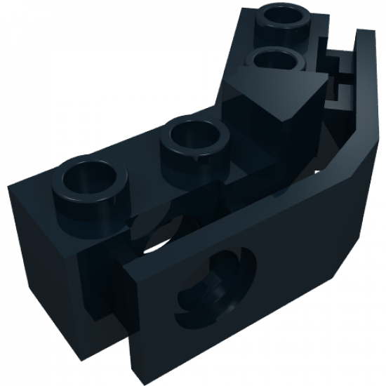 Technic, Brick 1 x 2 - 1 x 2 Angled with Bumper Holder