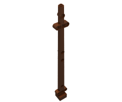 Boat Mast 2 x 2 x 20 with Holes - Corner Aligned x shape Axle Hole