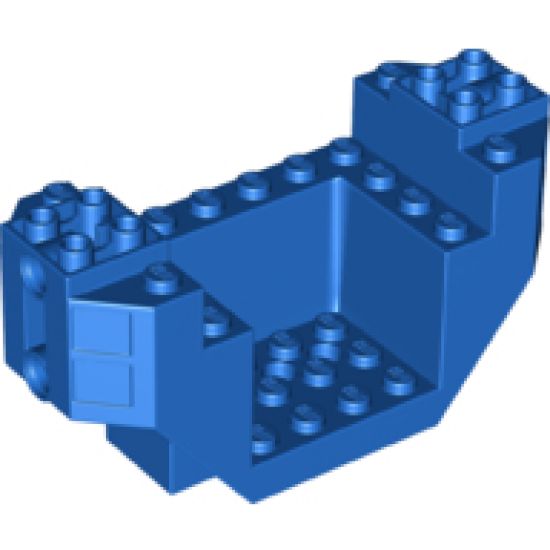 Cockpit 4 x 10 x 4 with 3 Holes on Bottom and 2 Pin Holes on Sides