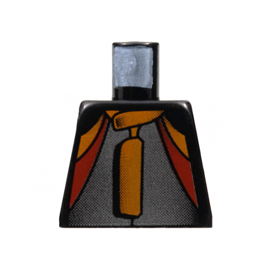 Torso Racers Jacket with Orange, Red, Silver Pattern
