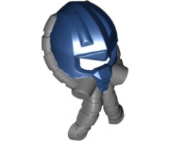 Minifigure, Headgear Helmet Space with Air Mask with Flexible Gray Hoses Pattern