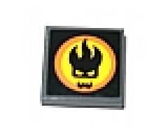 Tile 2 x 2 with Agents Dr. Inferno Logo Pattern (Sticker) - Sets 8635 / 8636 / 8968 / 8969 / 8970