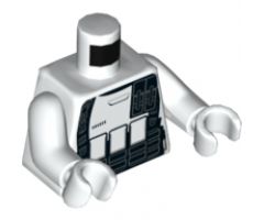 Torso SW Armor Stormtrooper Ep. 7 with Black Ammunition, Utility Belts and Pocket Device Pattern / White Arms / White Hands