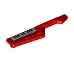Minifigure, Utensil Keytar with Black and White Keyboard Pattern
