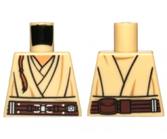 Torso SW Layered Shirt, Brown Belt Pattern and Padawan Braid Pattern (Obi-Wan)