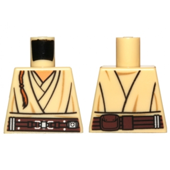 Torso SW Layered Shirt, Brown Belt Pattern and Padawan Braid Pattern (Obi-Wan)