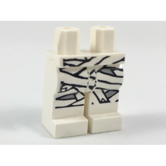 Hips and Legs with NON-Glow In Dark Mummy Wrapping Pattern