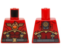 Torso Vest with Belt, Suspenders and Fire Chi Emblem Pattern