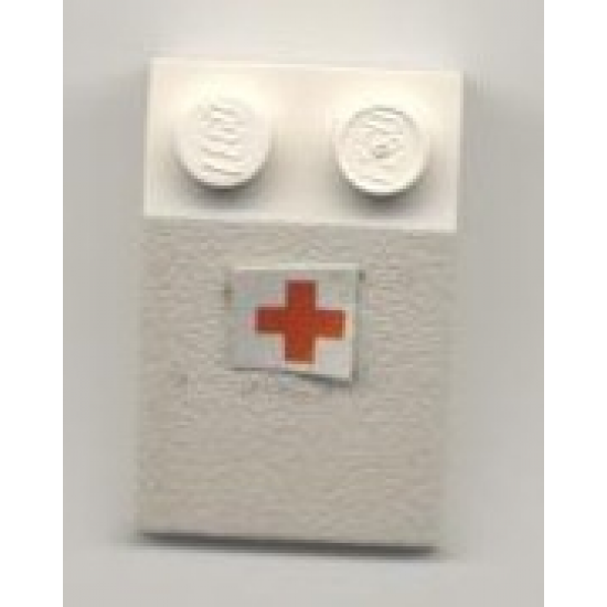 Slope 33 3 x 2 with Red Cross Pattern (Sticker) - Set 6364