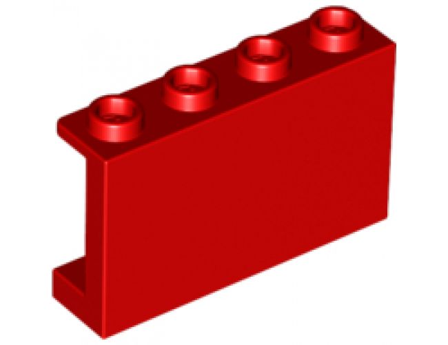 Panel 1 x 4 x 2 with Side Supports - Hollow Studs