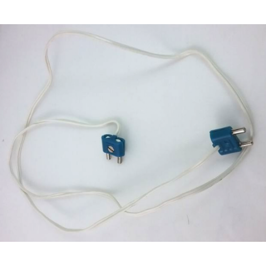 Electric, Wire 12V / 4.5V with 2 Leads, 96 Studs Long with 2 Blue Electric, Connector, 2-Way Male Rounded Narrow Type 1 with Cross-Cut Pins