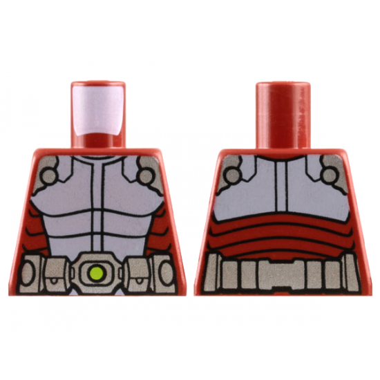 Torso Spider-Man Body Armor with Silver Belt Pattern