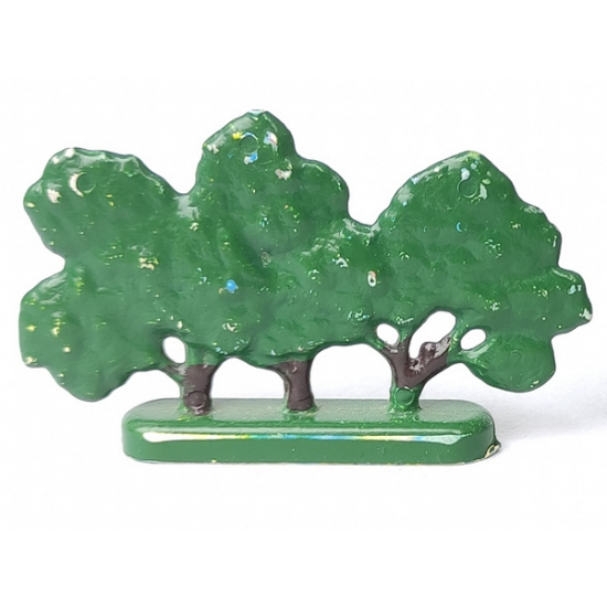 Plant, Tree Flat Bush painted with hollow base