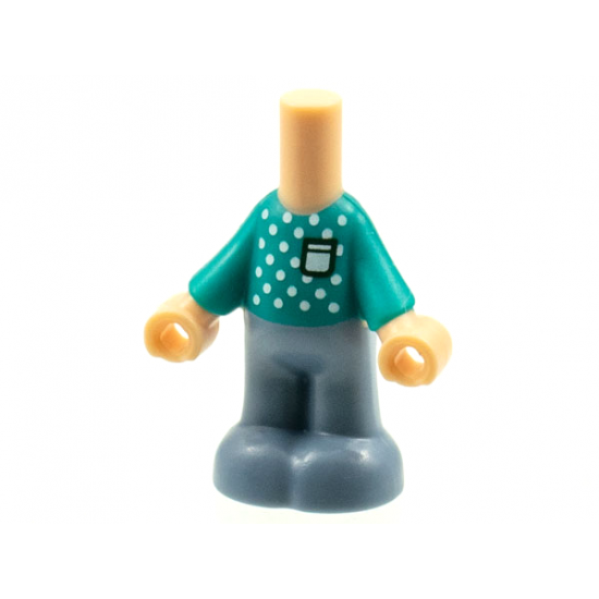 Micro Doll, Body Part Lower with Dark Turquoise Sweater and Sand Blue Legs