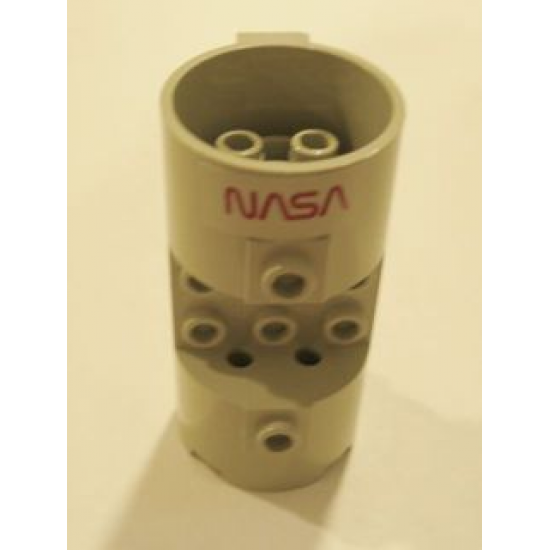 Cylinder 3 x 6 x 2 2/3 Horizontal with NASA Logo Pattern (Sticker) - Set 7470