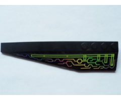 Wedge 12 x 3 Left with Holographic Circuit Pattern (Sticker) - Set 7646