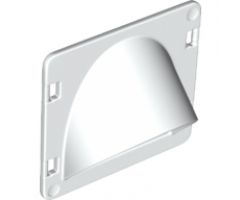 Duplo, Building Door / Window Pane 1 x 4 x 3 Flat Front with Curved Pane Arch