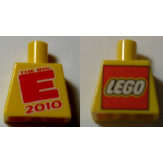 Torso with 'THE BIG E 2010' and Lego Logo on Back Pattern