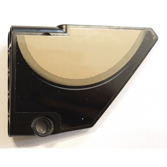 Technic, Panel Fairing #14 Large Short Smooth, Side B with Dark Tan Semicircle Pattern (Sticker) - Set 42083