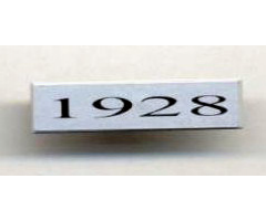 Tile 1 x 4 with '1928' Pattern (Sticker) - Set 10022/10025