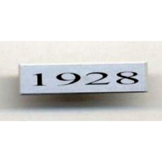 Tile 1 x 4 with '1928' Pattern (Sticker) - Set 10022/10025