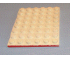 Plate 6 x 8 with Red Line on 1 Short Edge Pattern