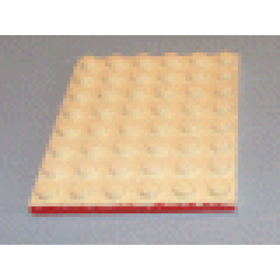 Plate 6 x 8 with Red Line on 1 Short Edge Pattern