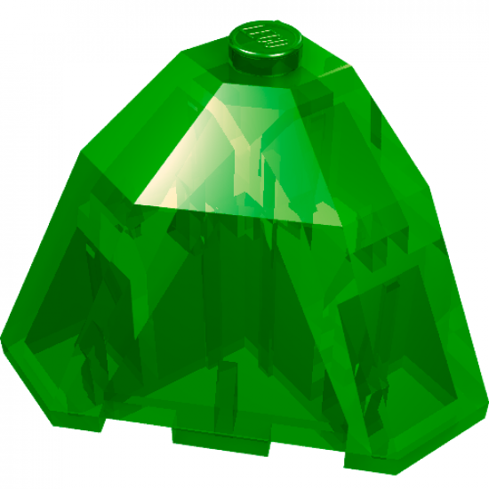 Brick, Modified Facet 3 x 3 x 2 Top